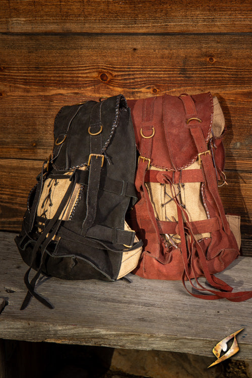 anderson's suede and full grain leather backpack Adventurer Backpack