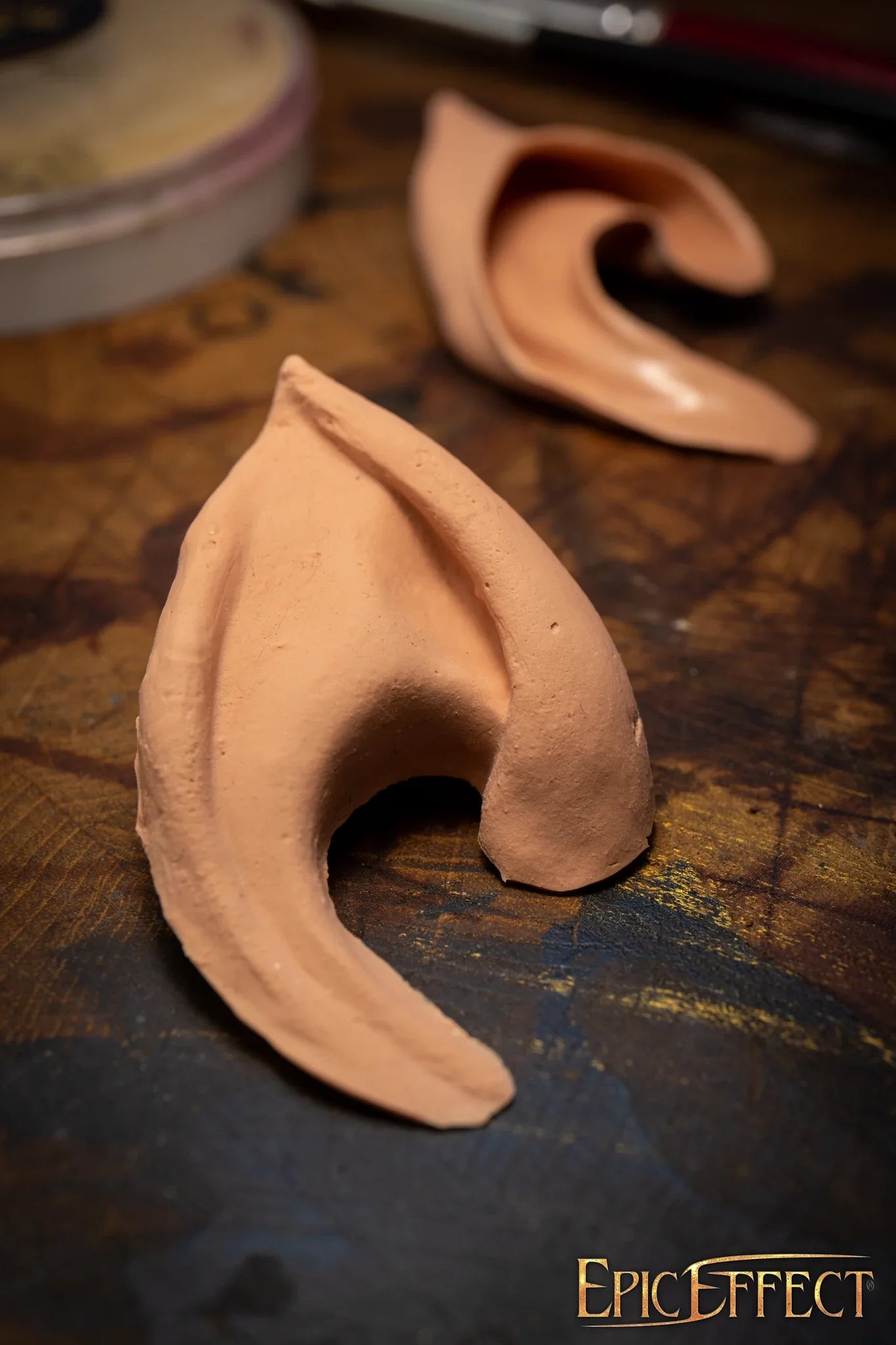 Dark Elf Ears crafted from soft materials, perfect for cosplay and fantasy looks, showcasing intricate pointed design.