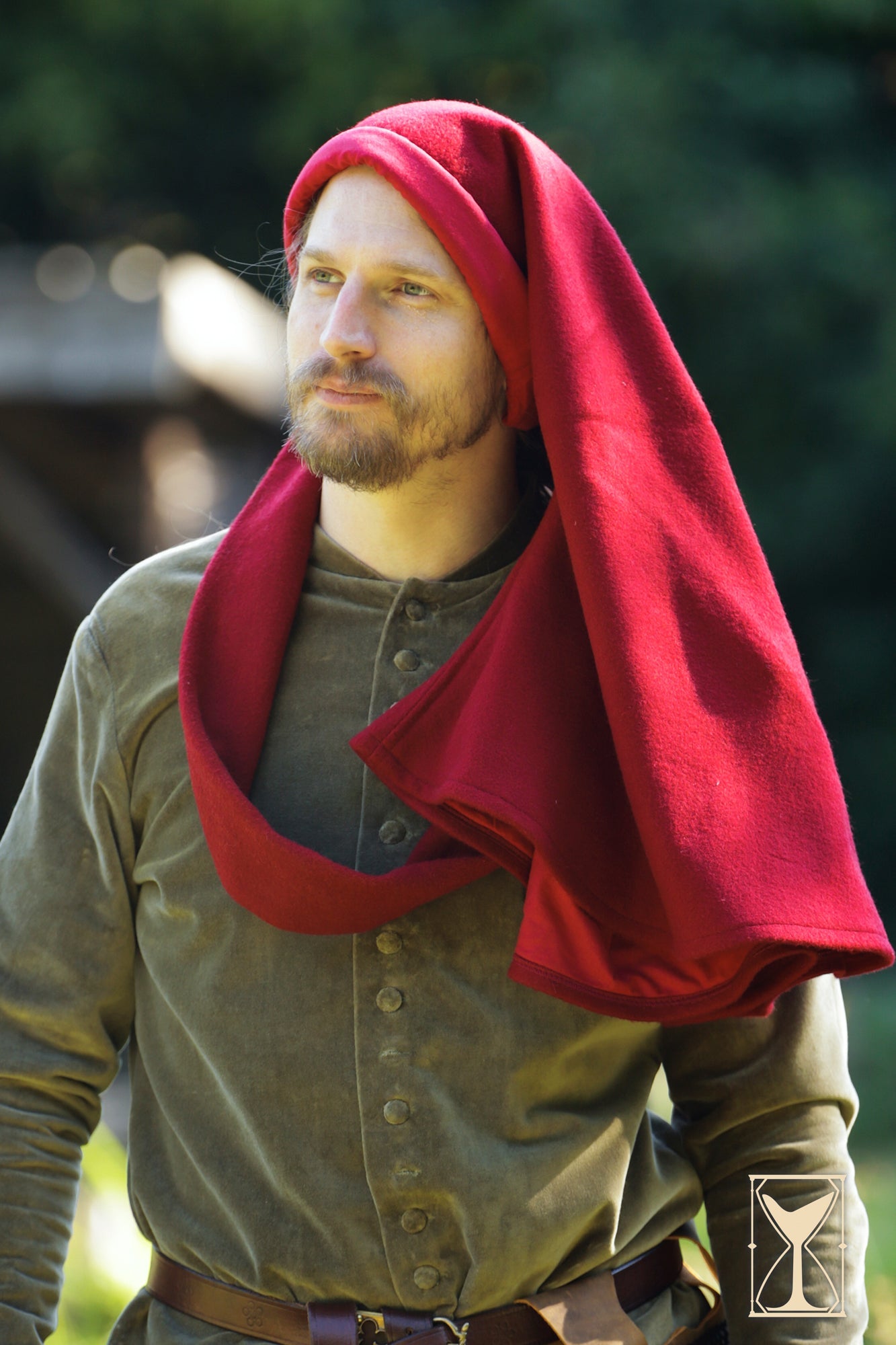 Simple Liripipe Hood - Brushed Wool - Epic Armoury America