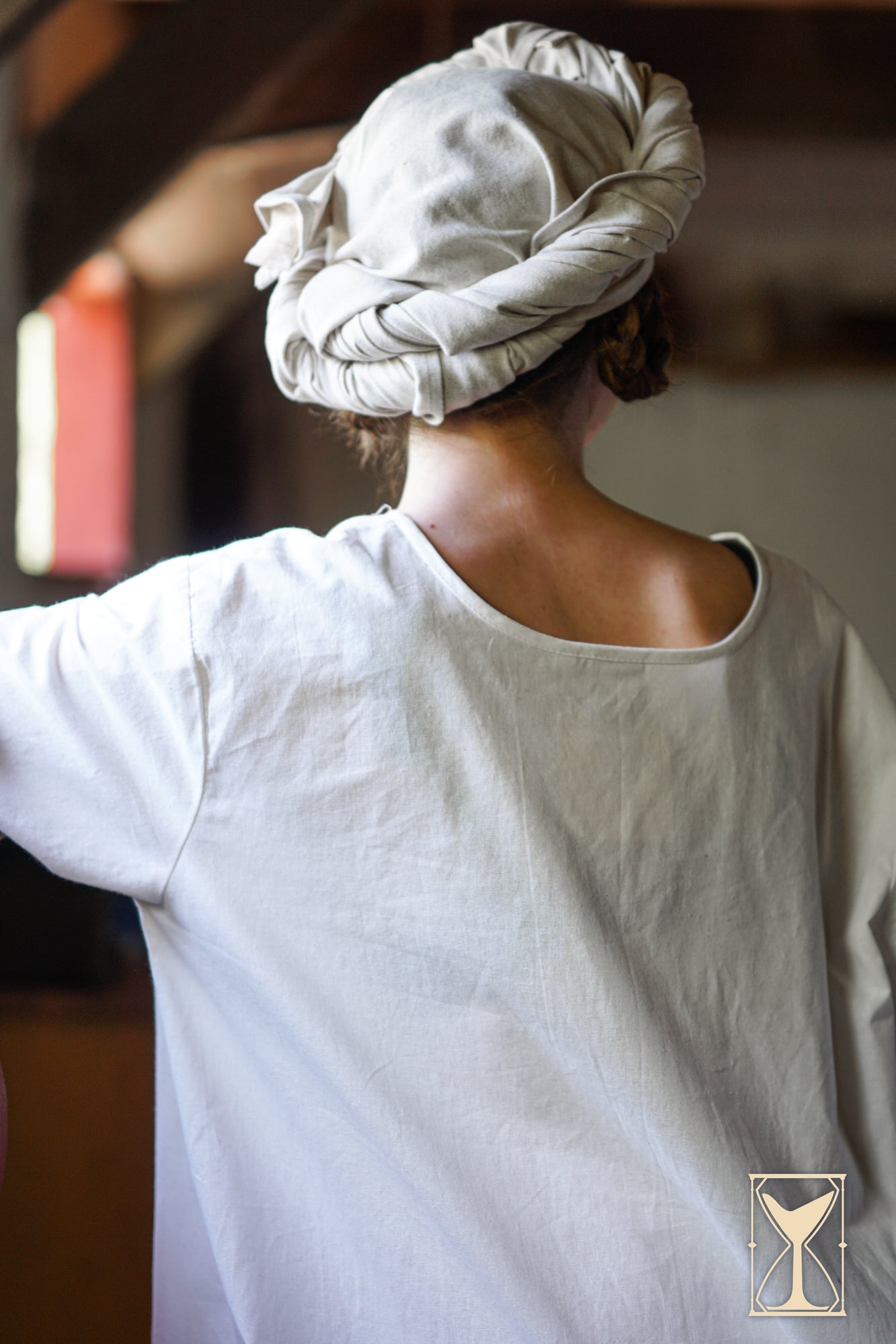 Rectangular Veil and Fillet - Cotton/Linen Blend - Epic Armoury America