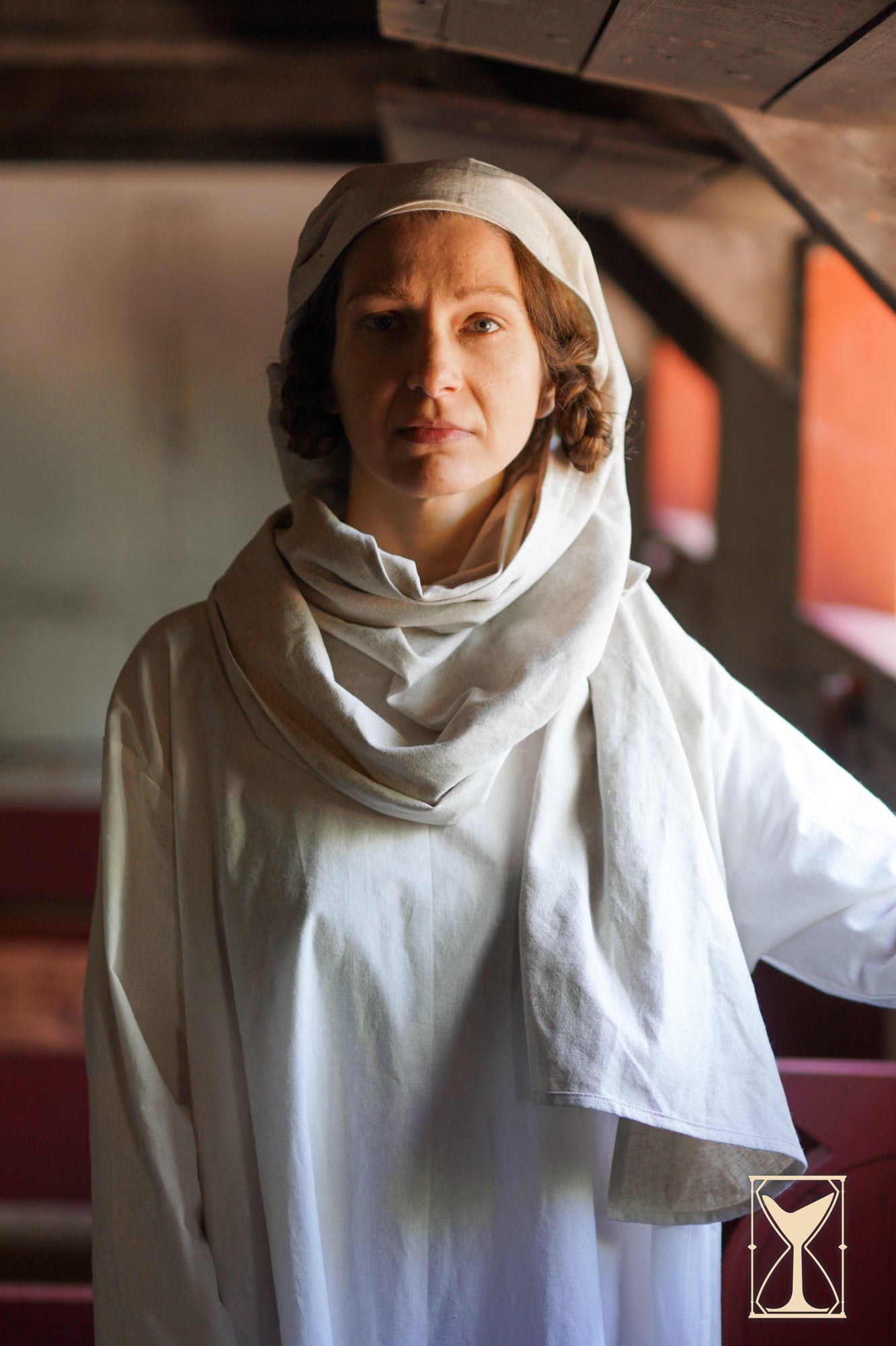 Rectangular Veil and Fillet - Cotton/Linen Blend - Epic Armoury America