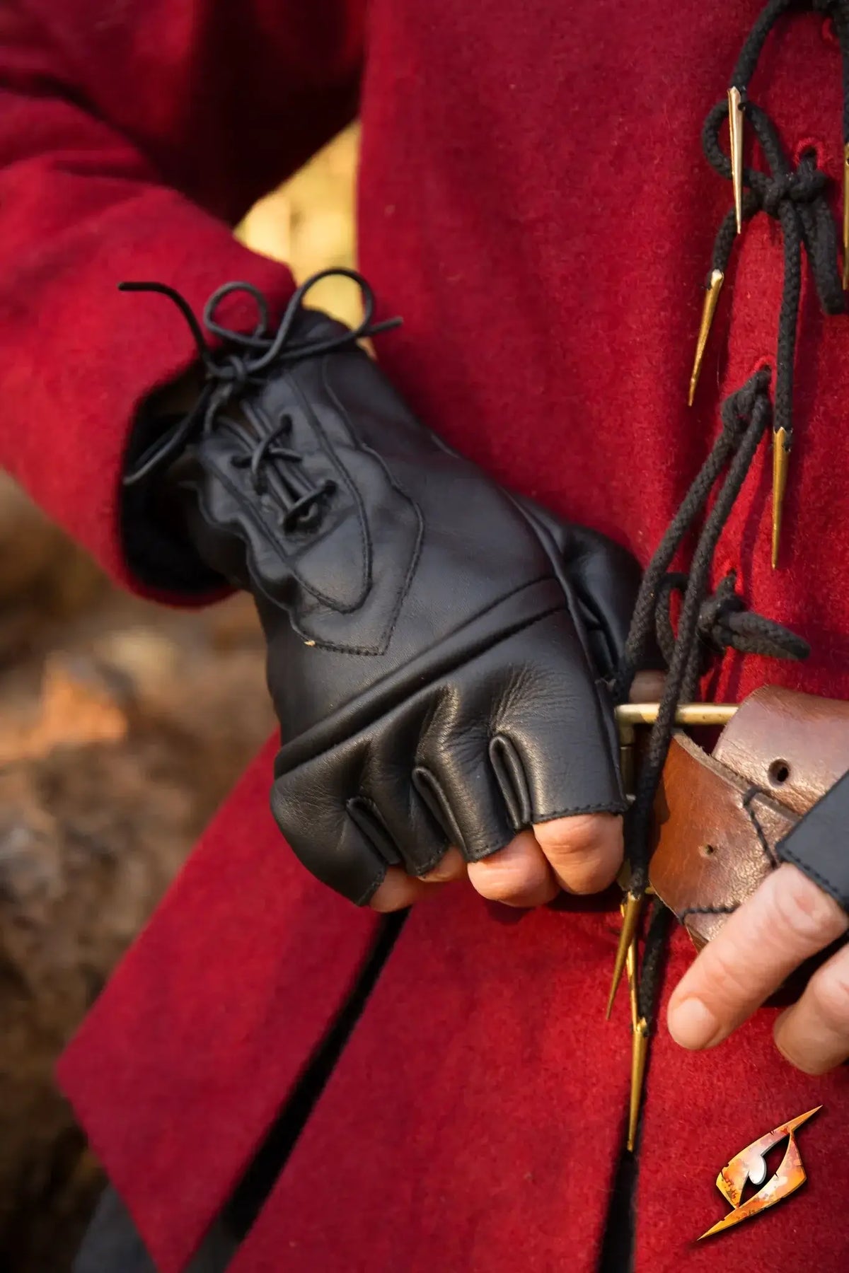 Thief Gloves designed for stealthy movements and grip, showcasing black leather style and functionality.