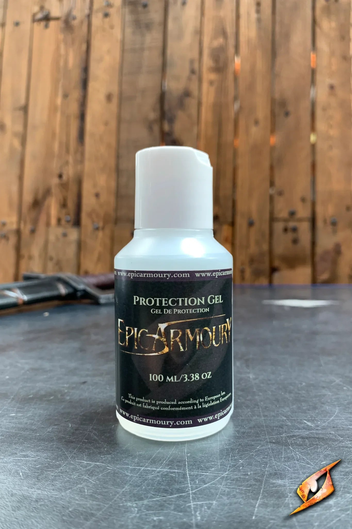 Protection Gel Silicone 100 ml bottle by Epic Armoury on a textured surface.