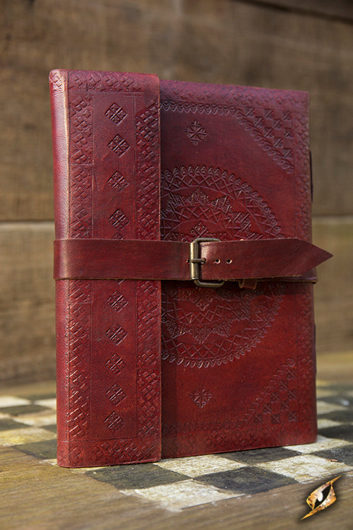 Leather Diary with intricate designs, perfect for documenting adventures and journeys lived.