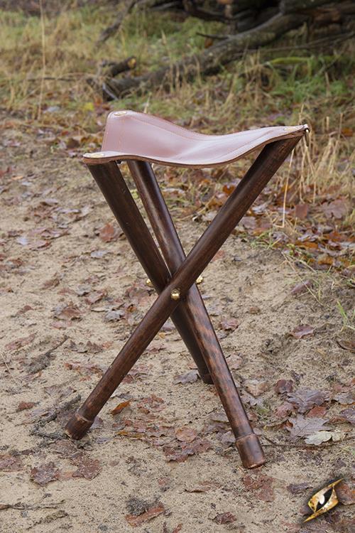 Tripod Stool set against a natural outdoor background, perfect for camping breaks and rest.