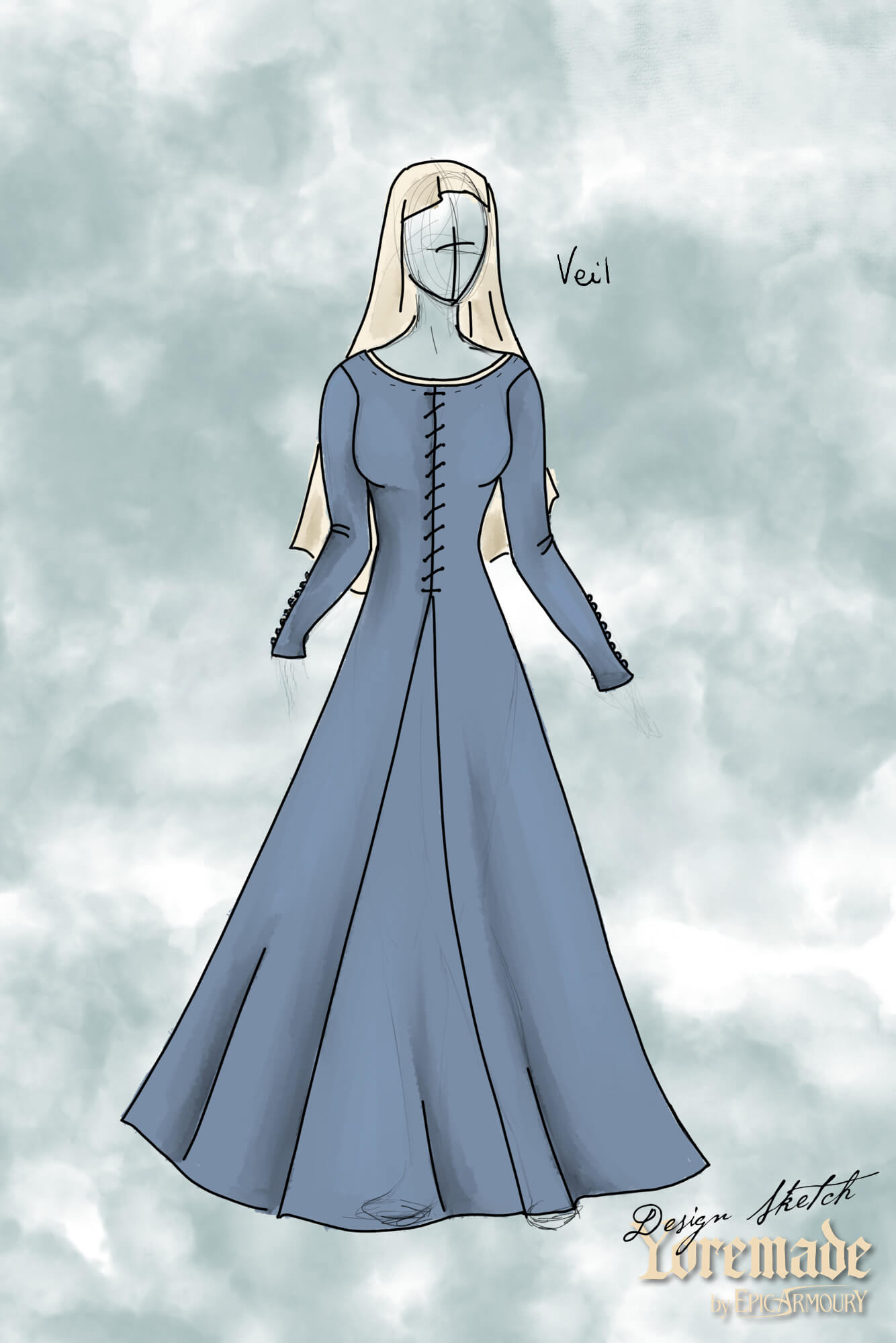 Oval veil - Natural - Epic Armoury America