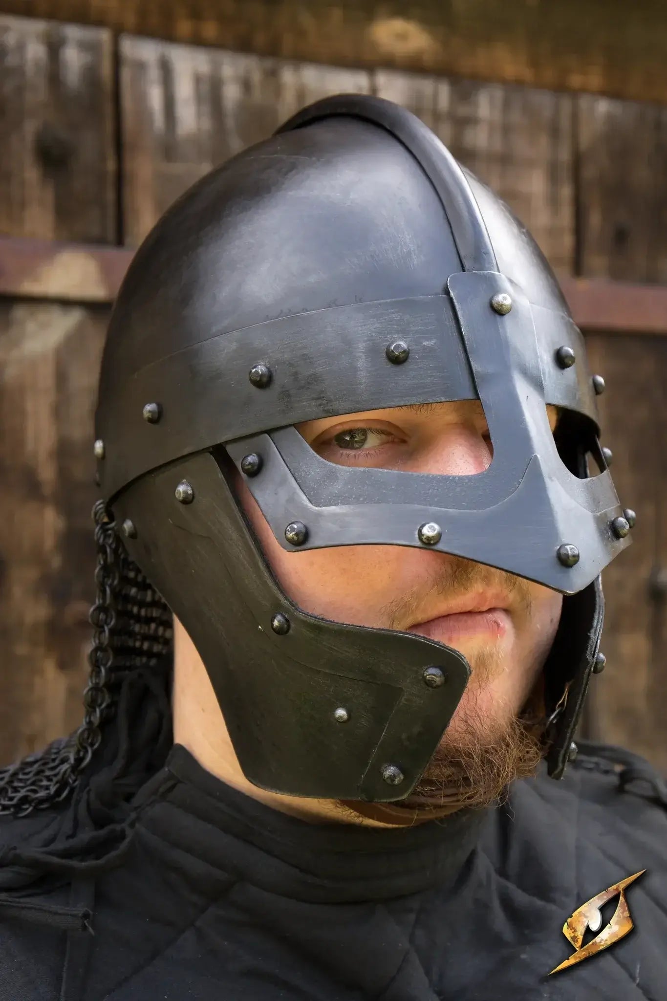 full face motorcycle helmet viking design for SCA children will laugh Viking Helmet for SCA-heavy