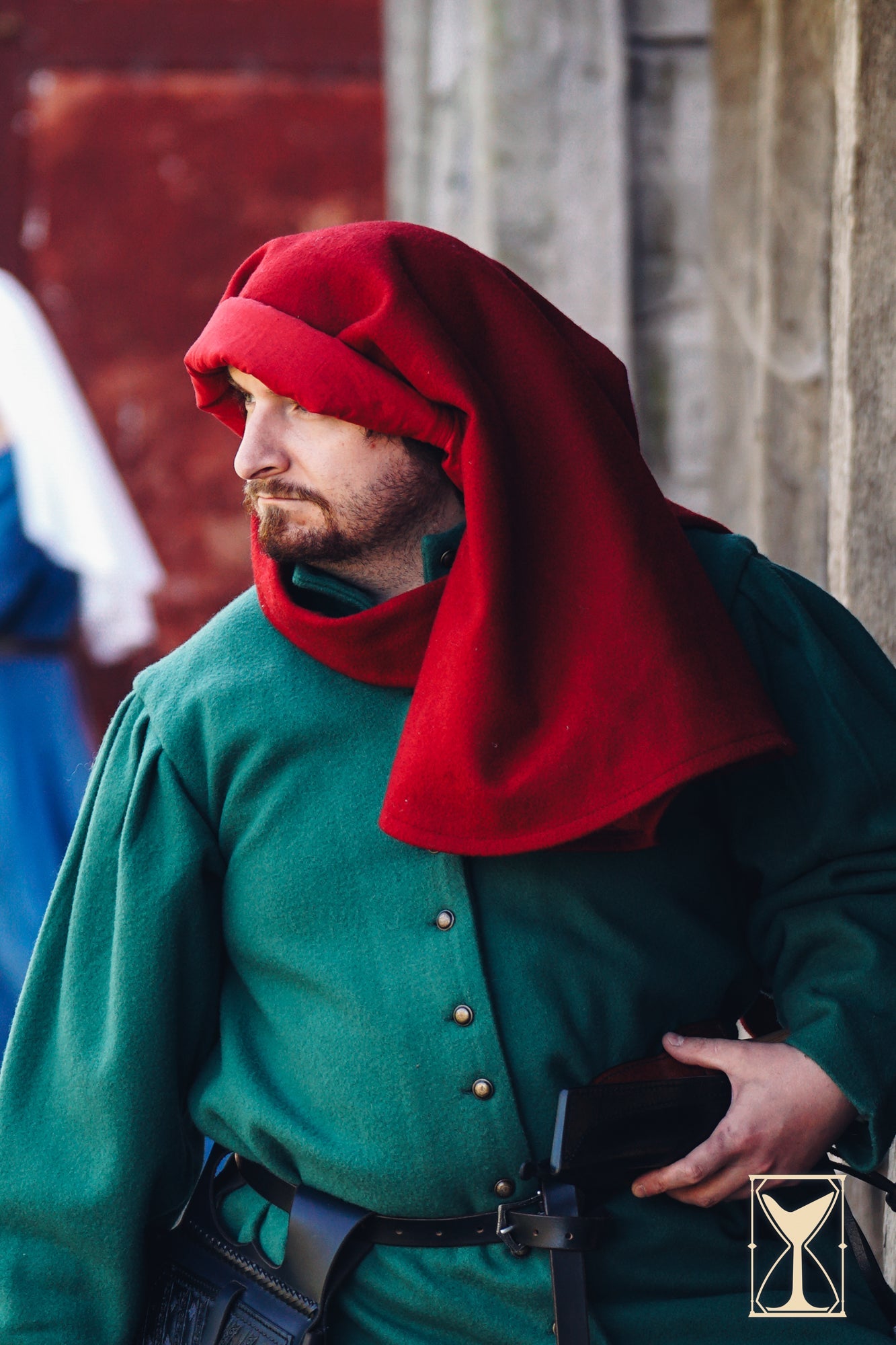 Simple Liripipe Hood - Brushed Wool - Epic Armoury America