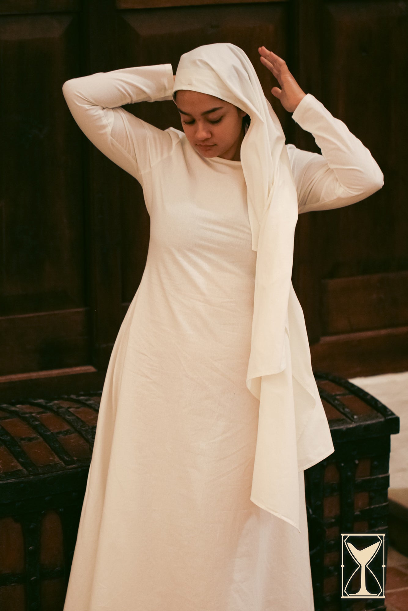 Rectangular Veil and Fillet - Cotton - Epic Armoury America