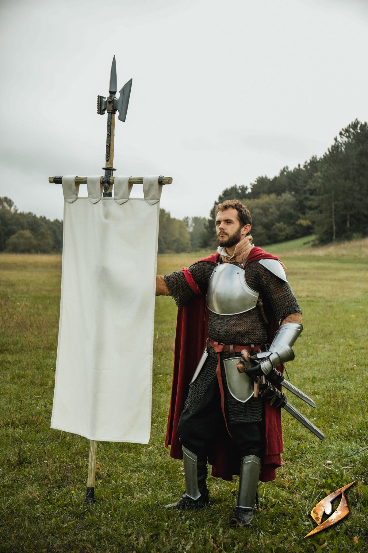 Complete Battle Standard Set - Halberd Top - Epic Armoury America