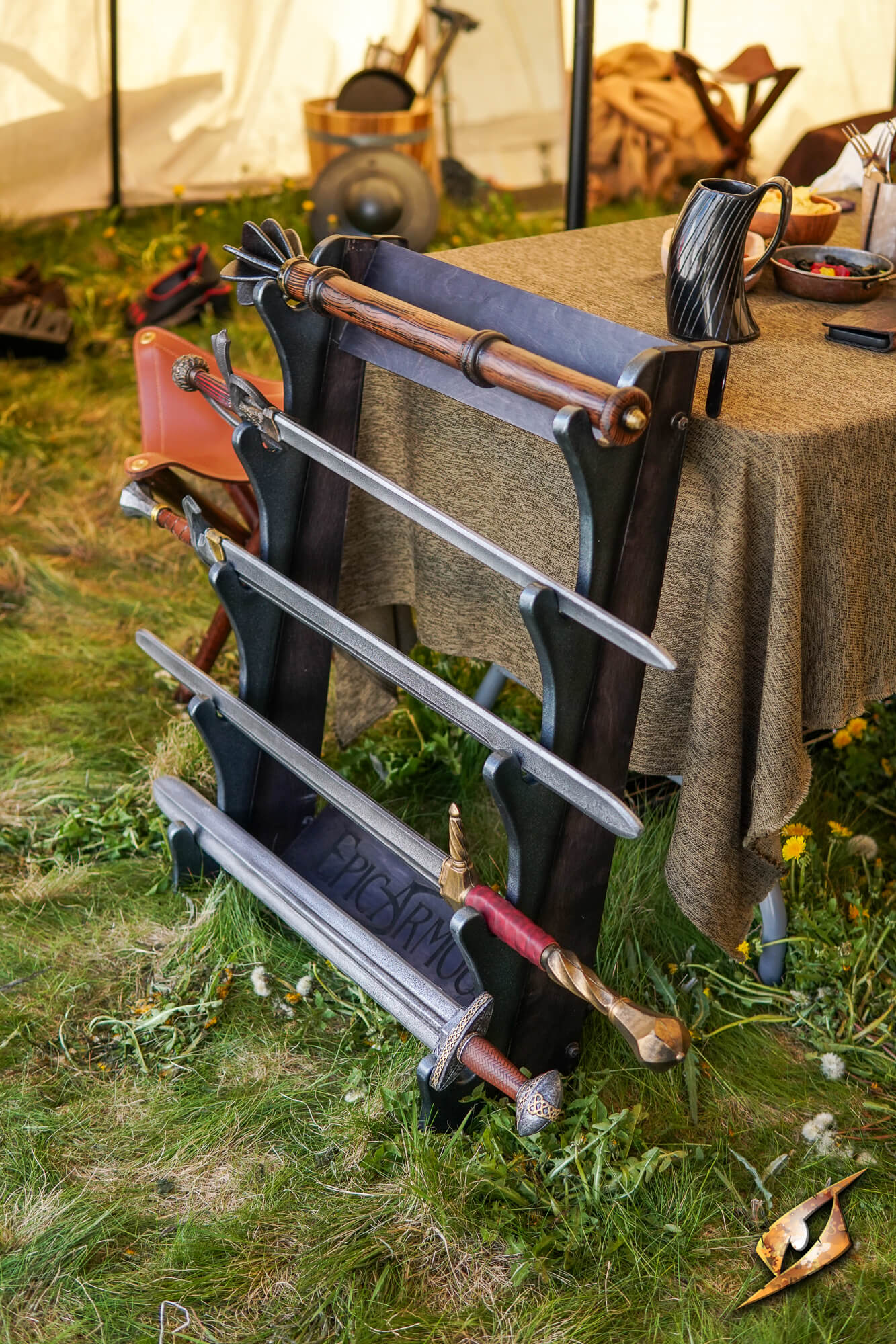 Display - Sword Wall Racking 5 slots - Epic Armoury America