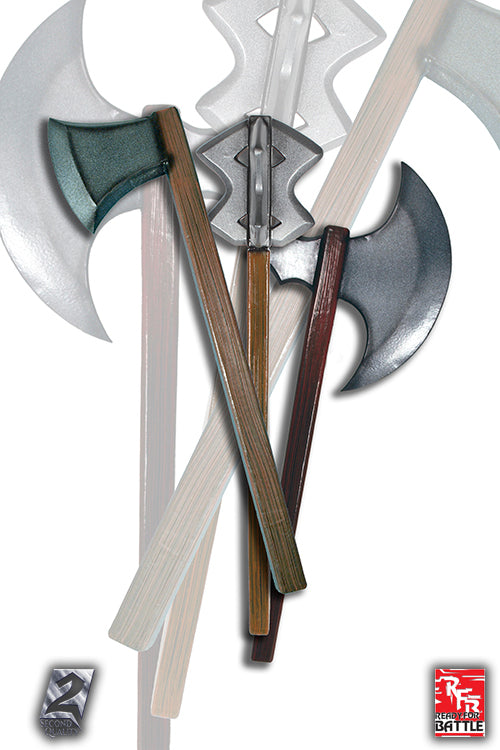 2Q - RFB Axes/Hammers/Maces - Handmade LARP weapons with unique designs and quality craftsmanship.
