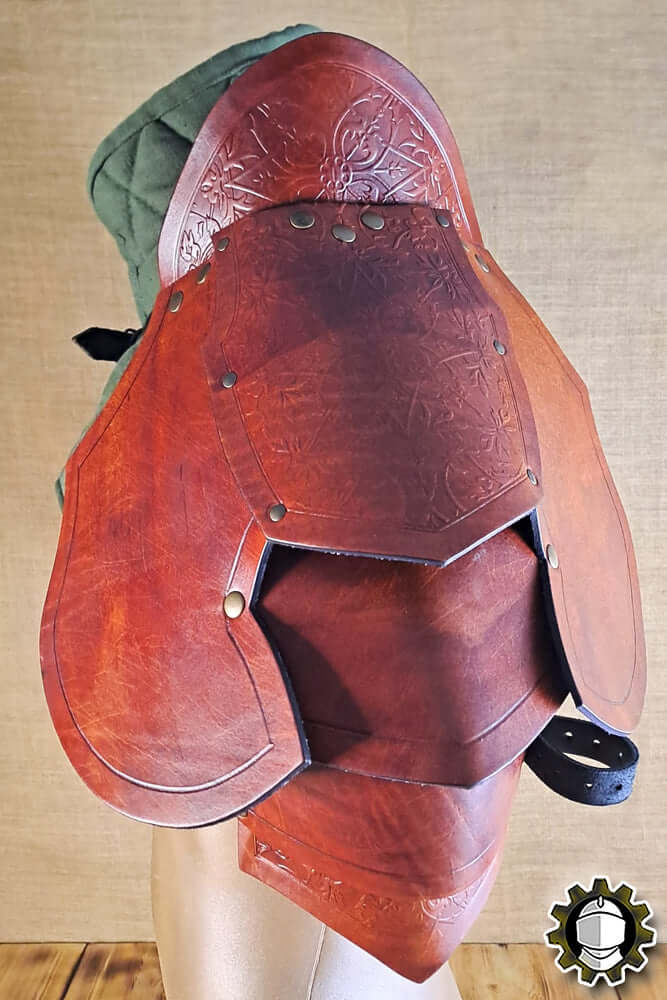 Pauldrons Brian (Fighter) showcasing handcrafted design for warrior protection in battle.