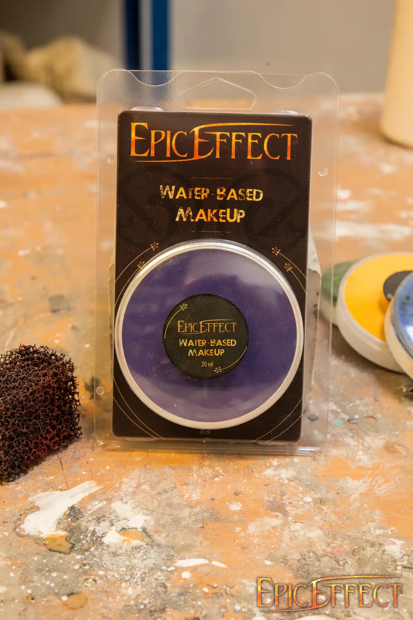 Water Based Make Up - Purple by Epic Effects in packaging, showcasing deep-pigmented compact powder for versatile use.